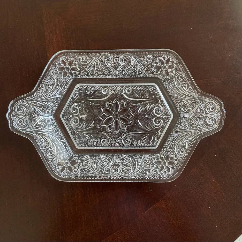 Indiana Glass Vintage Tiara Daisy Sugar Cream Set